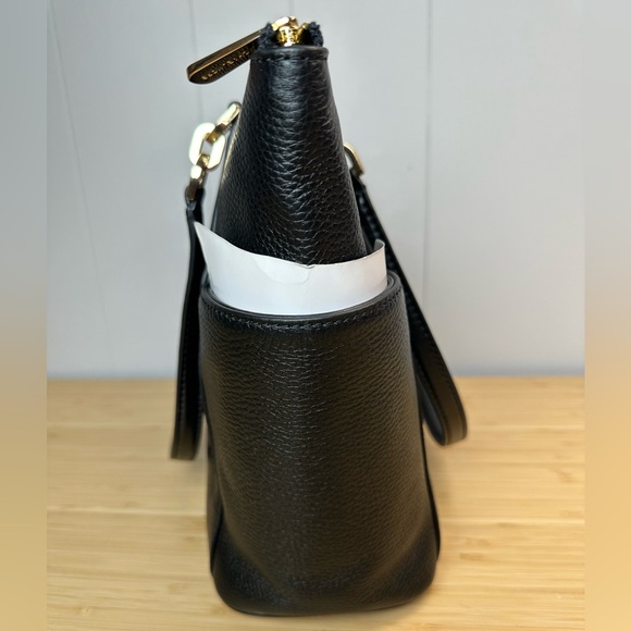 MICHAEL Michael Kors Black and White Leather Tote - Picture 9 of 12
